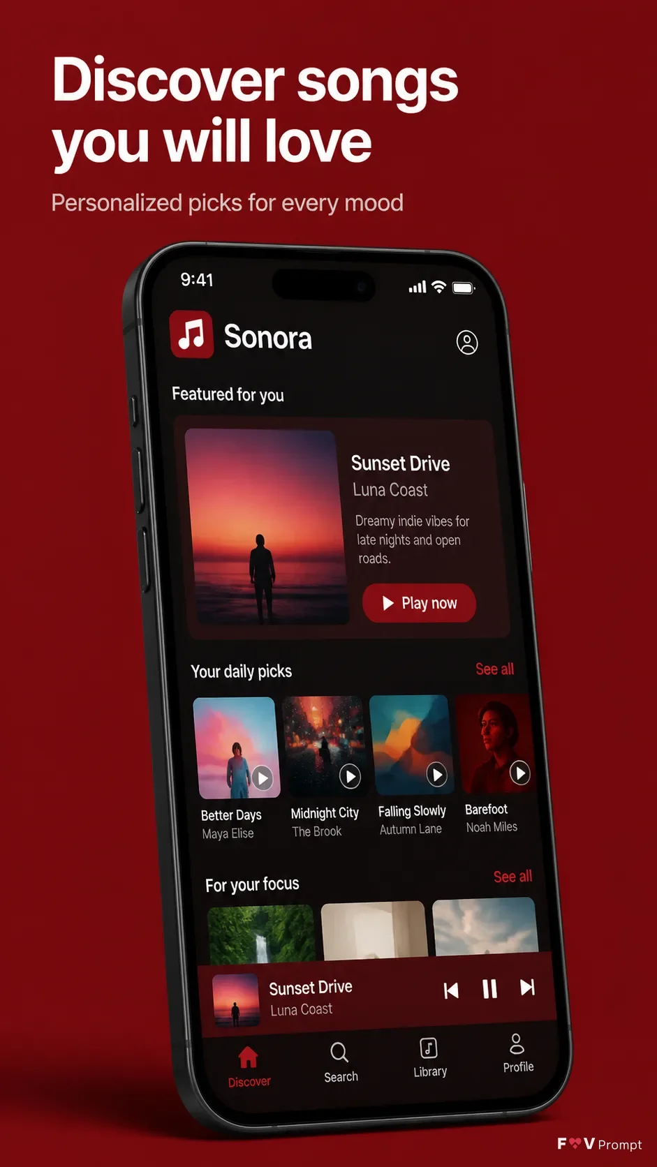 Music Discovery App Store Screenshot