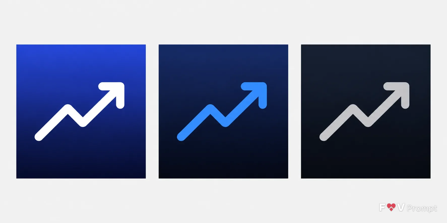 Navy Gradient Stock Investing App Icon