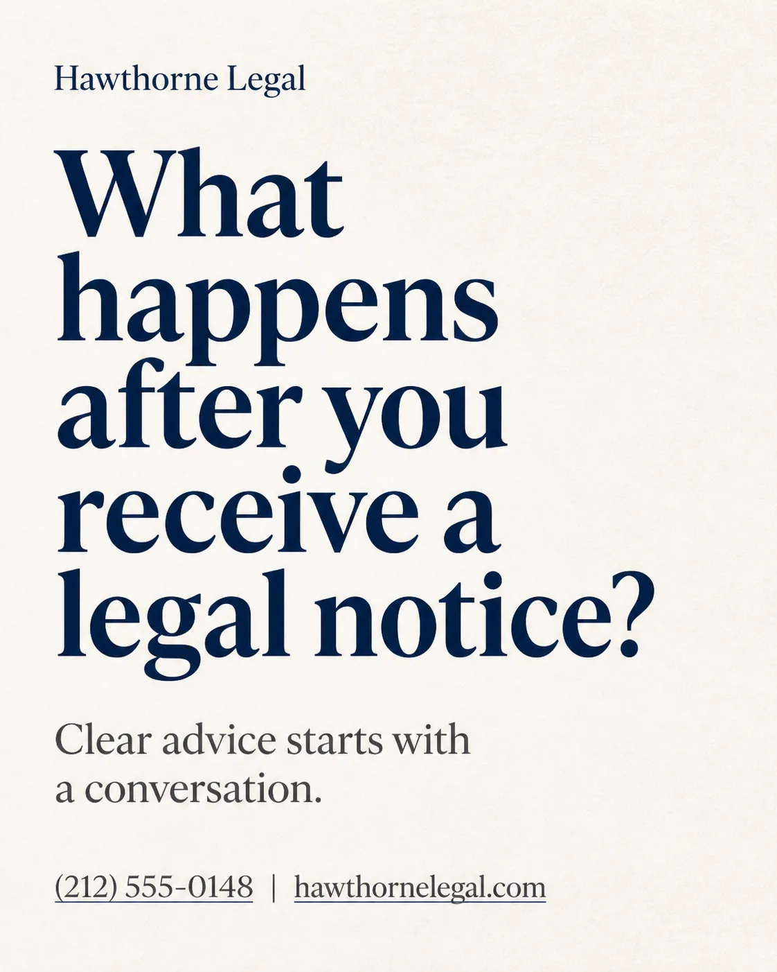 Navy Serif Law Firm Instagram Post