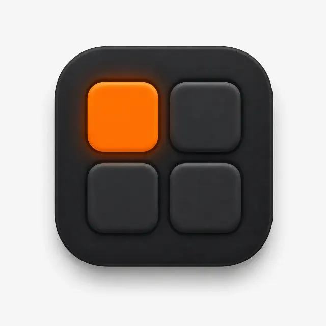 Neumorphic Drum Machine App Icon