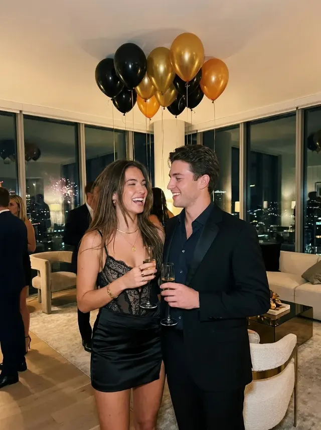 New Year's Eve Penthouse Couple Photo
