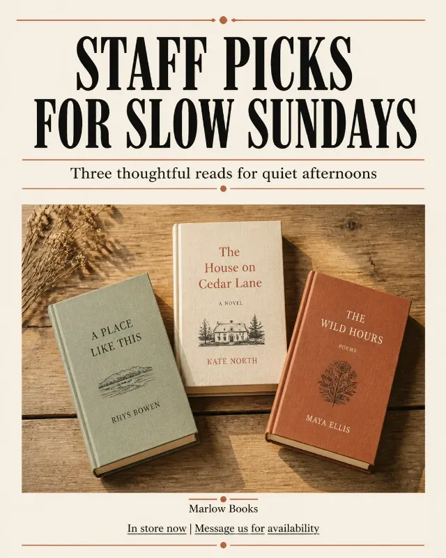 Newspaper Style Bookstore Picks Post