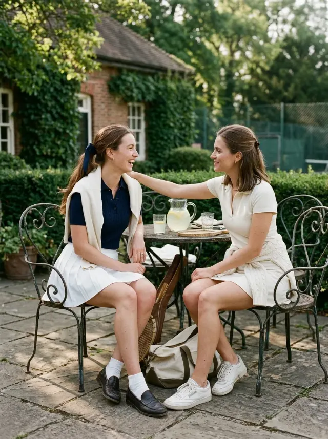 Old Money Tennis Club Couple Photo