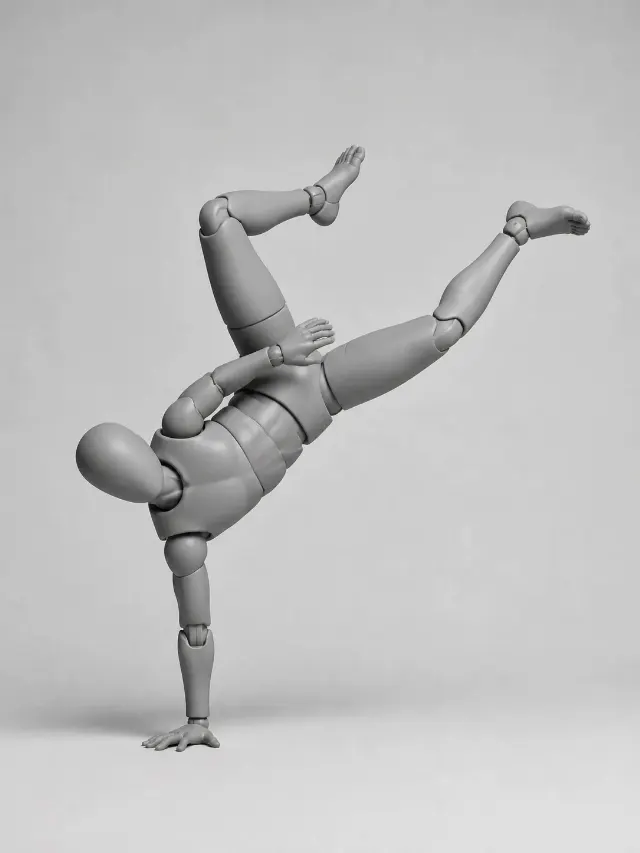 One-Hand Breakdance Freeze Pose Reference