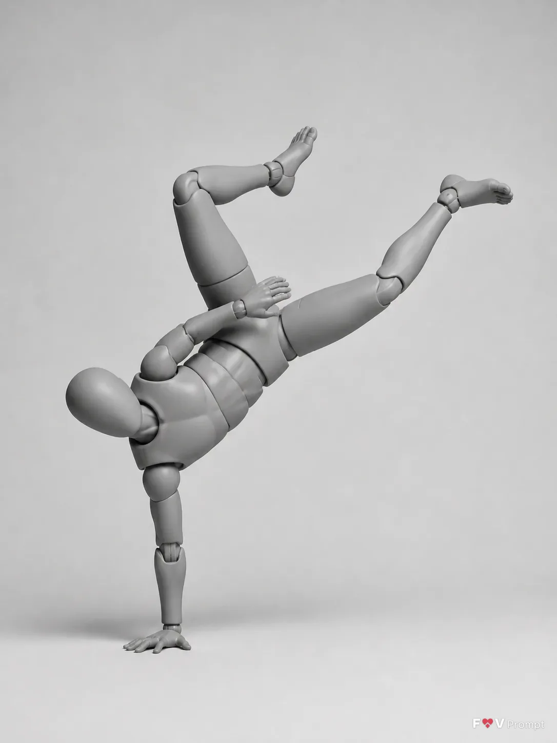 One-Hand Breakdance Freeze Pose Reference