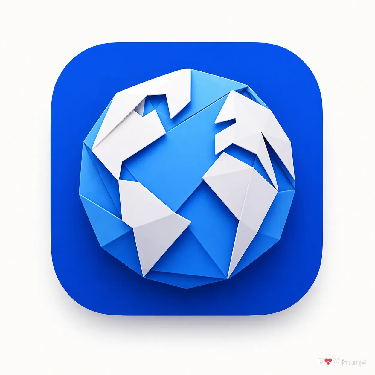 Origami Globe Web Browser App Icon