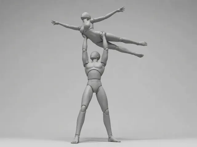 Overhead Dance Lift Pose Reference