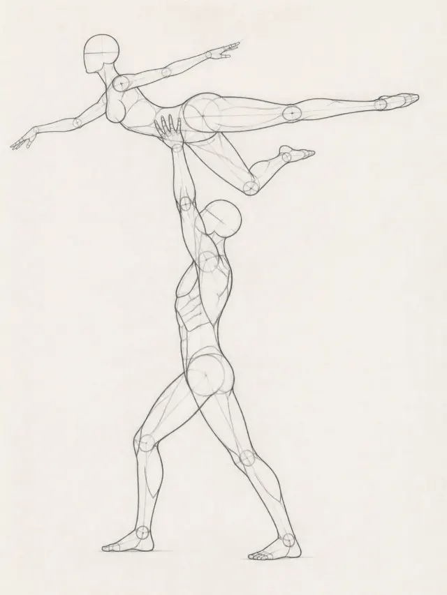 Overhead Dance Lift Pose Reference