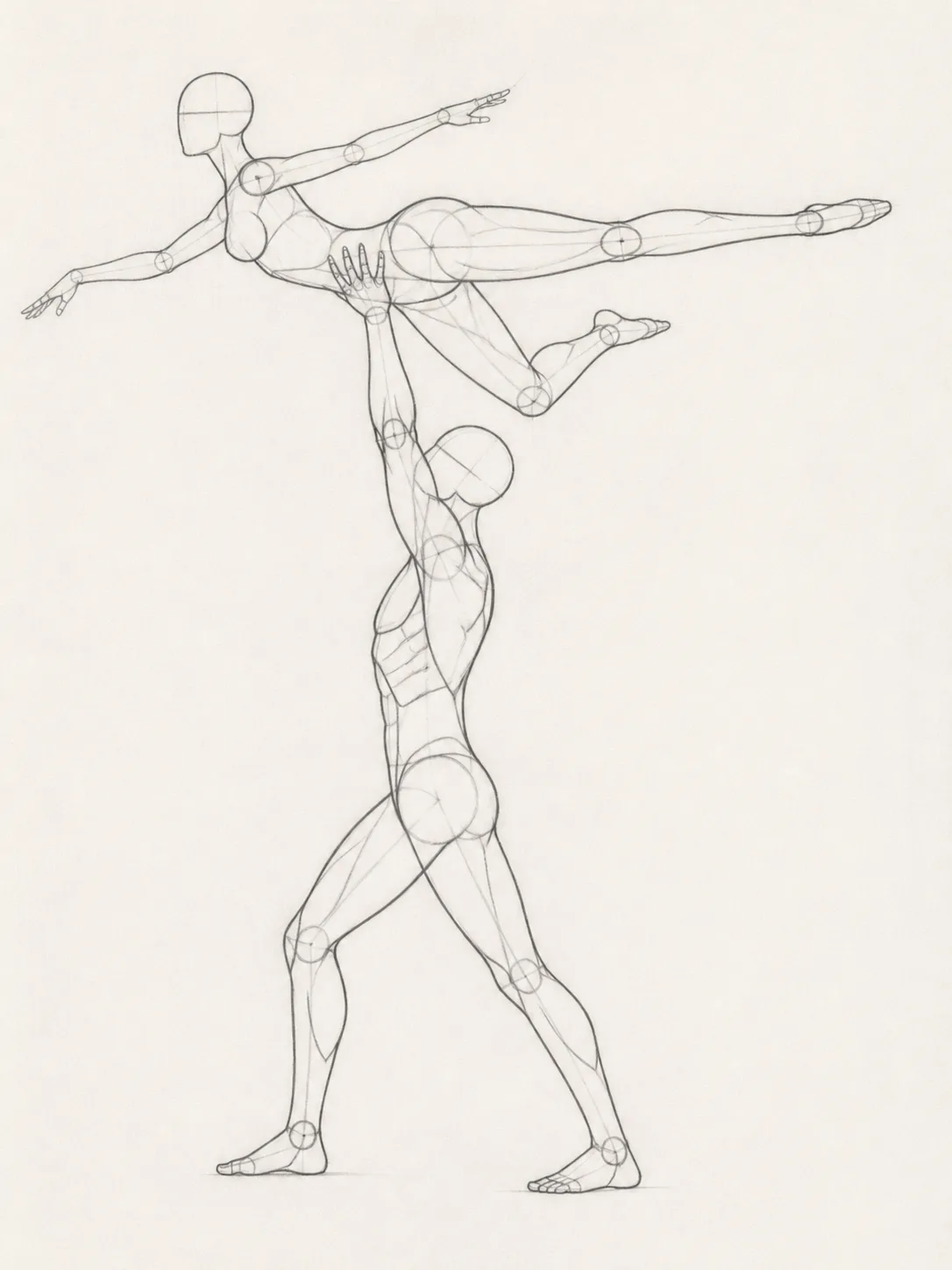 Overhead Dance Lift Pose Reference