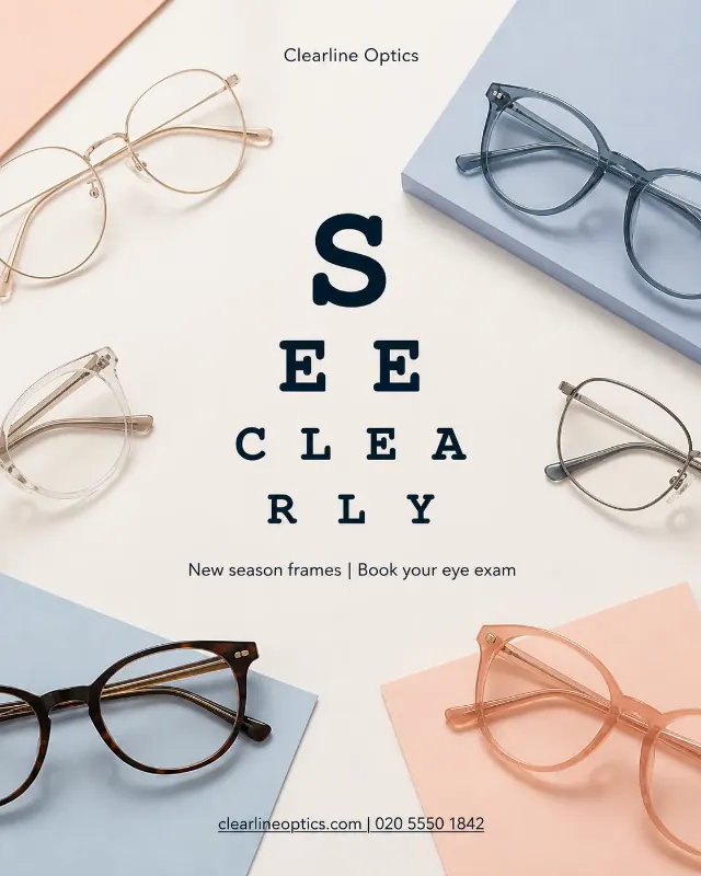 Pastel Eyewear Flat Lay Instagram Post