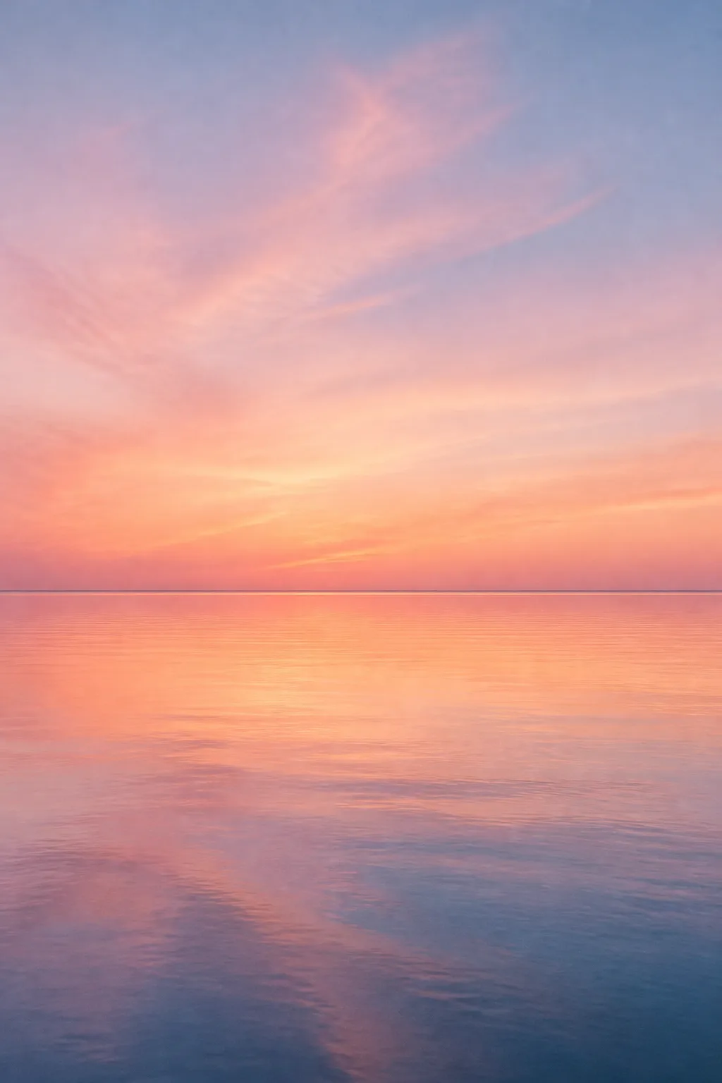 Pastel Sunset Sea Photography Print