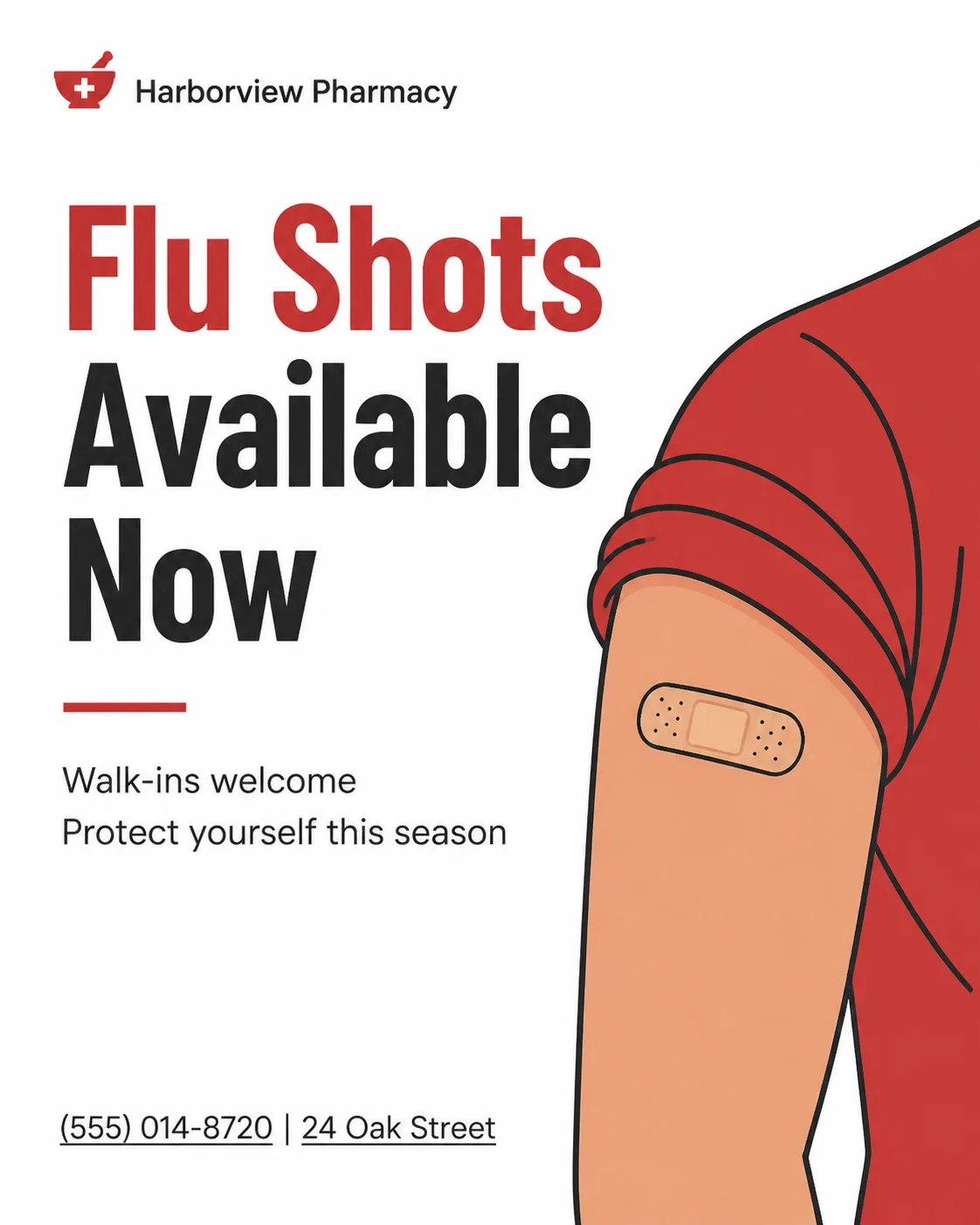 Pharmacy Flu Shot Instagram Post