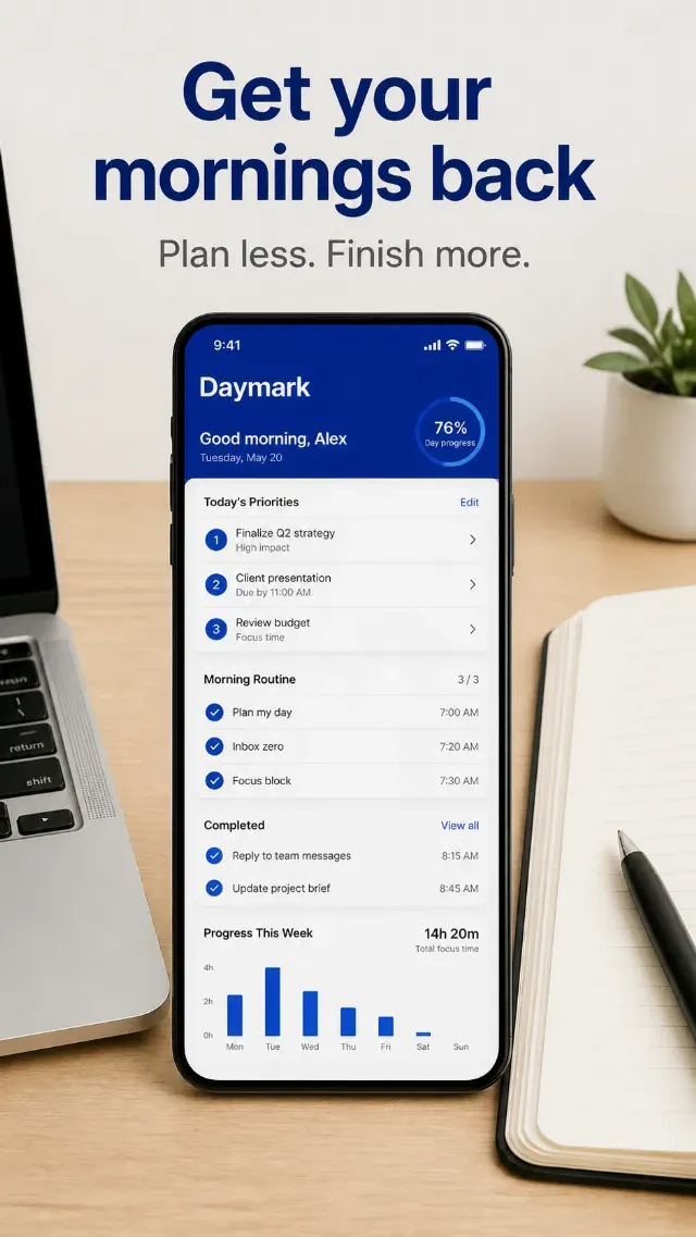 Productivity App Store Desk Screenshot