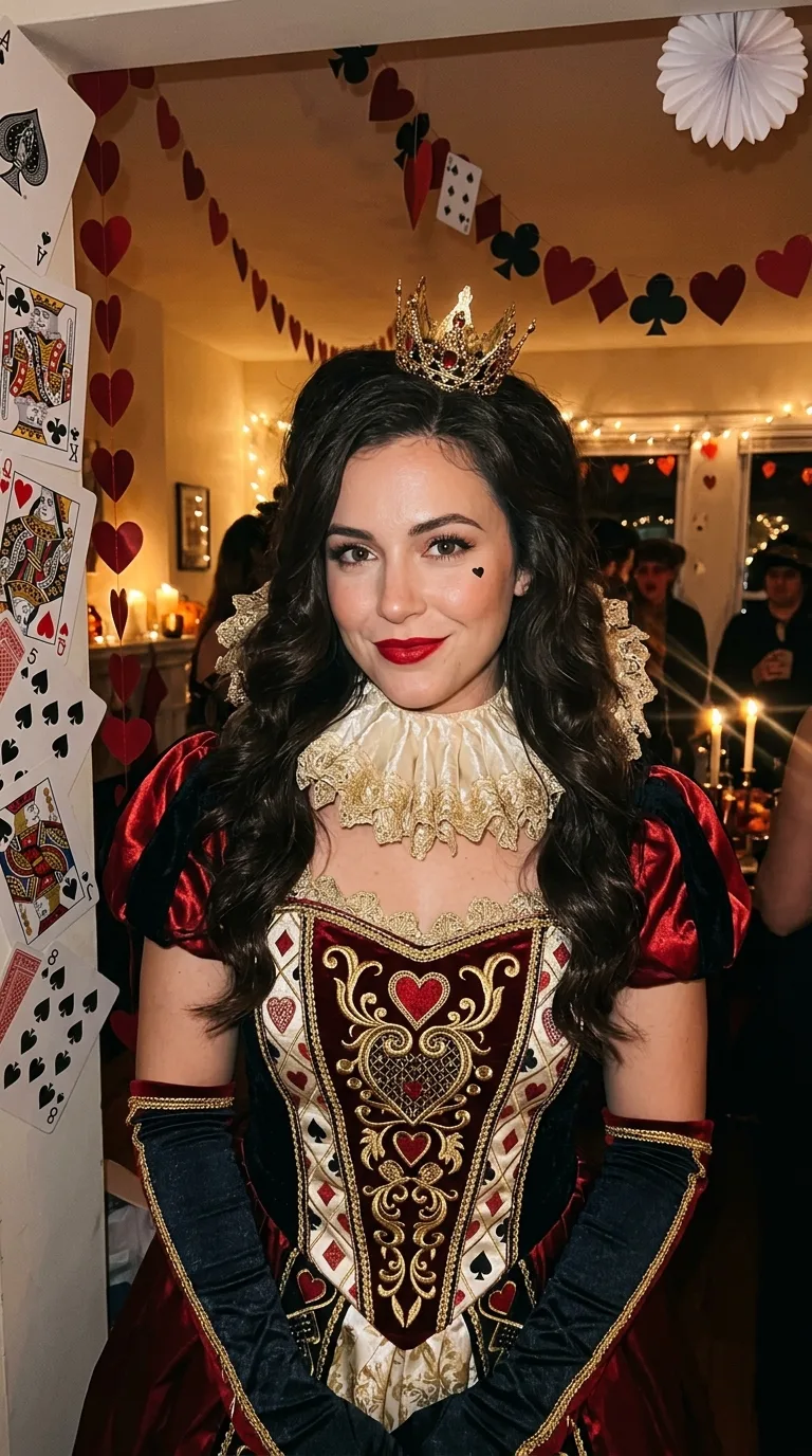 Queen Of Hearts Halloween Costume Portrait