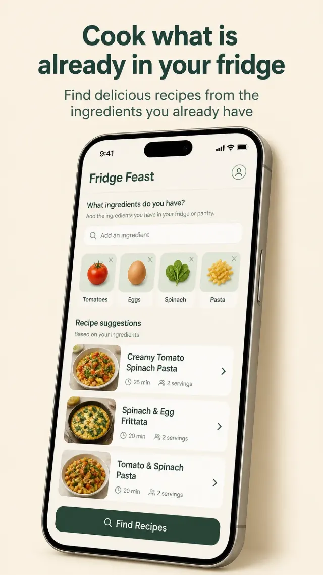 Recipe App Ingredient Search Store Screenshot