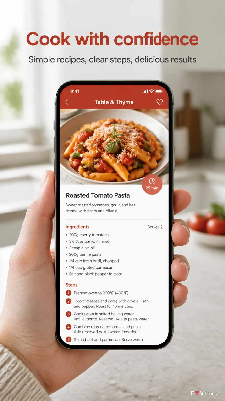 Recipe App Kitchen Store Screenshot