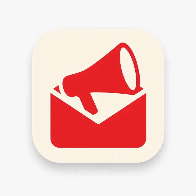 Red Cream Email Marketing App Icon