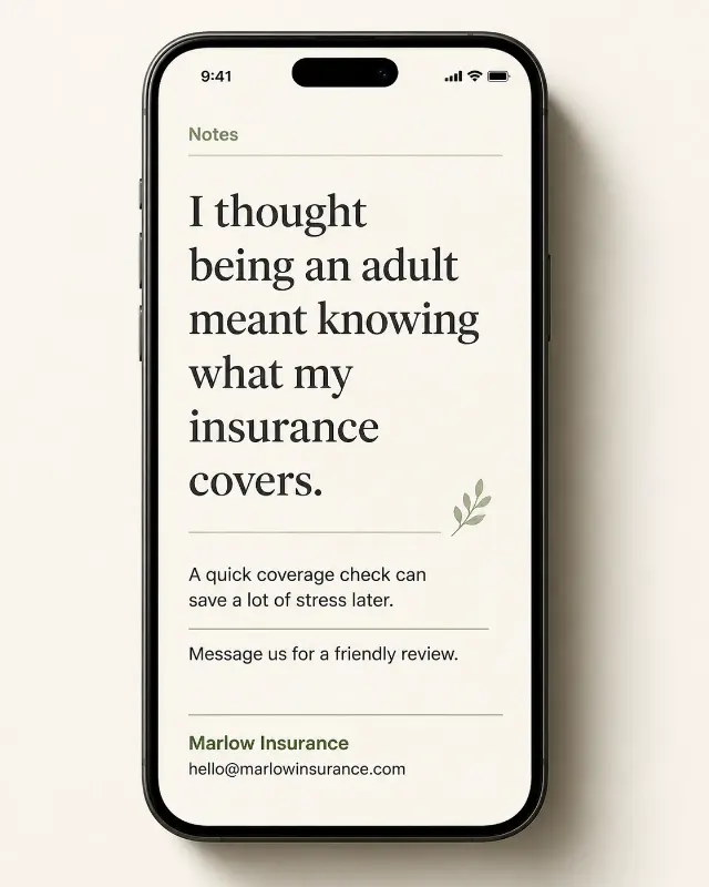 Relatable Insurance Notes Instagram Post