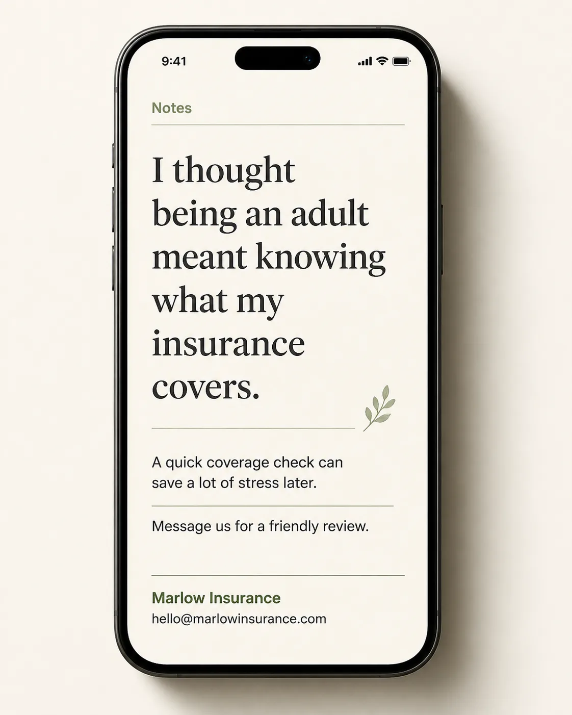 Relatable Insurance Notes Instagram Post