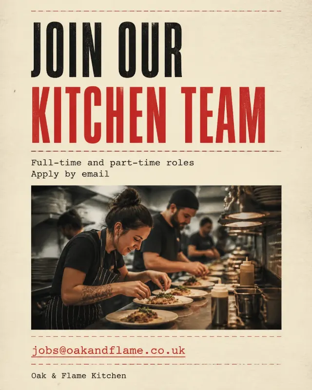 Restaurant Hiring Receipt Instagram Post