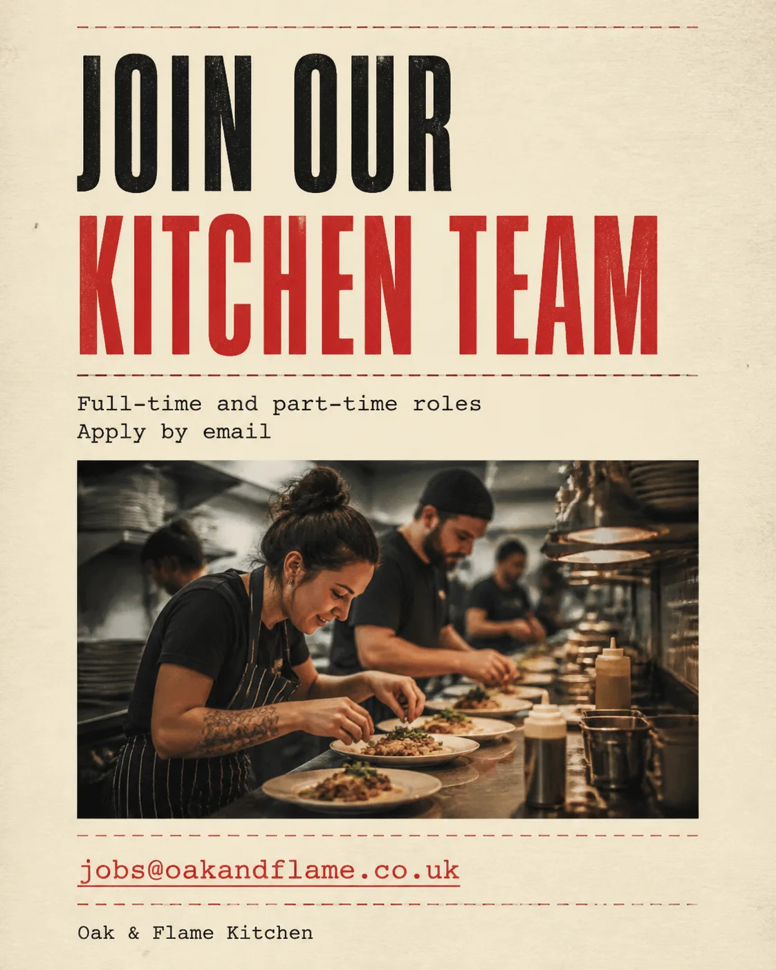 Restaurant Hiring Receipt Instagram Post