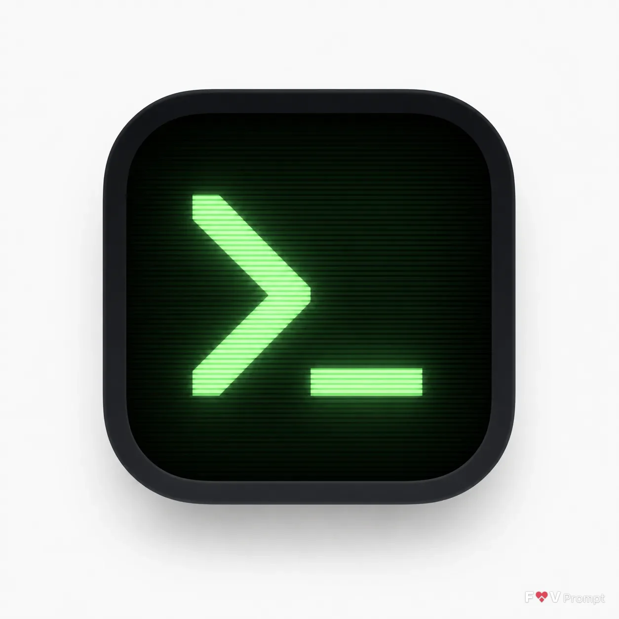 Retro Green Phosphor Terminal App Icon