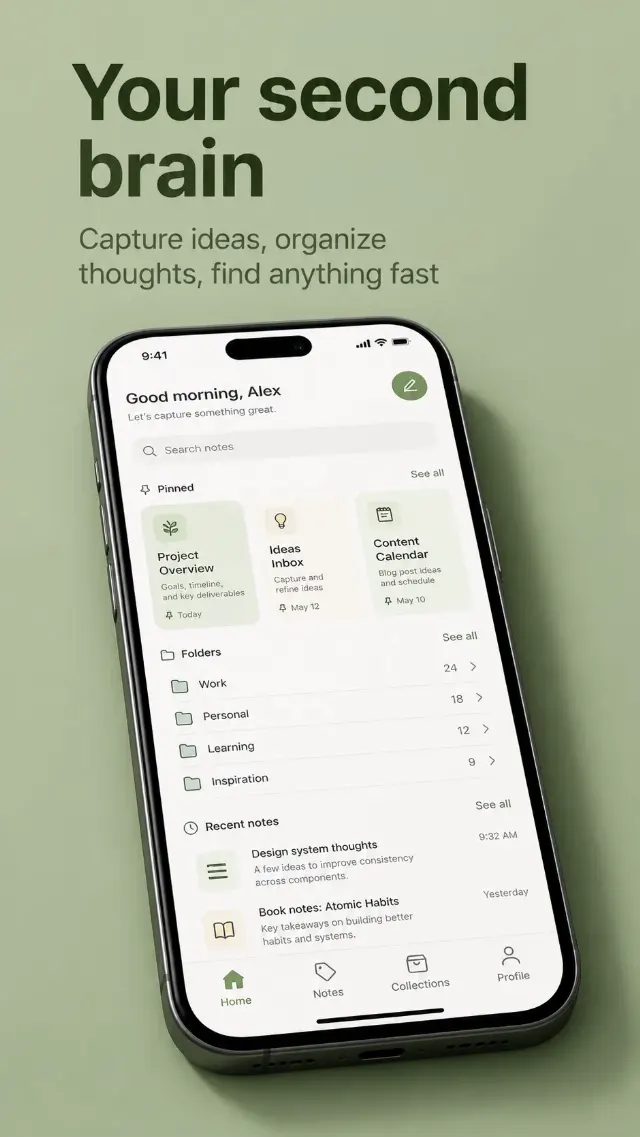 Sage Notes App Store Screenshot