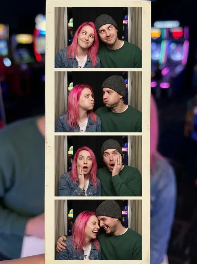 Silly Couple Photo Booth Strip