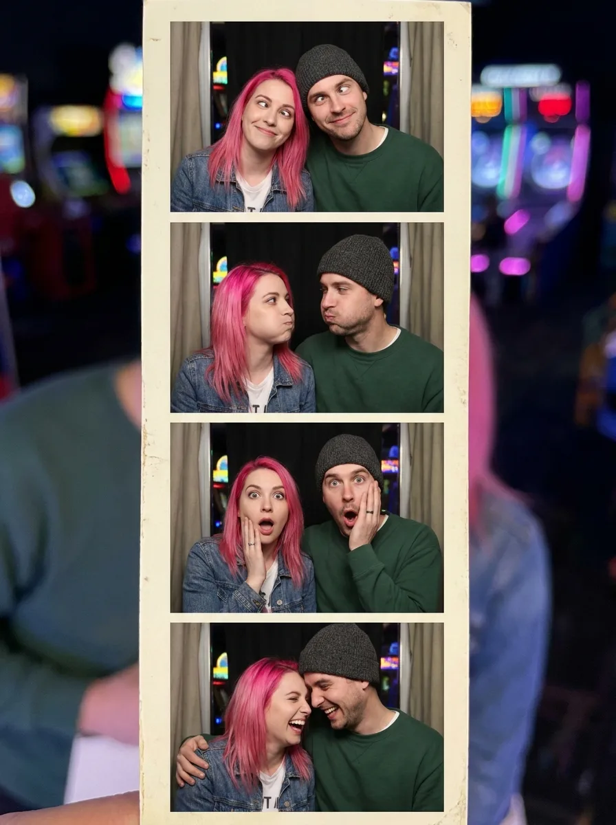 Silly Couple Photo Booth Strip