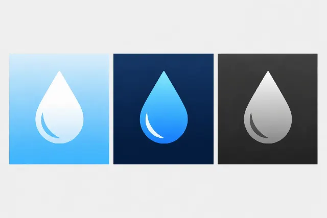 Sky Blue Water Reminder App Icon
