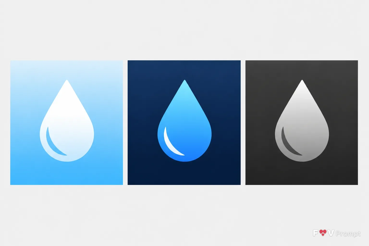 Sky Blue Water Reminder App Icon