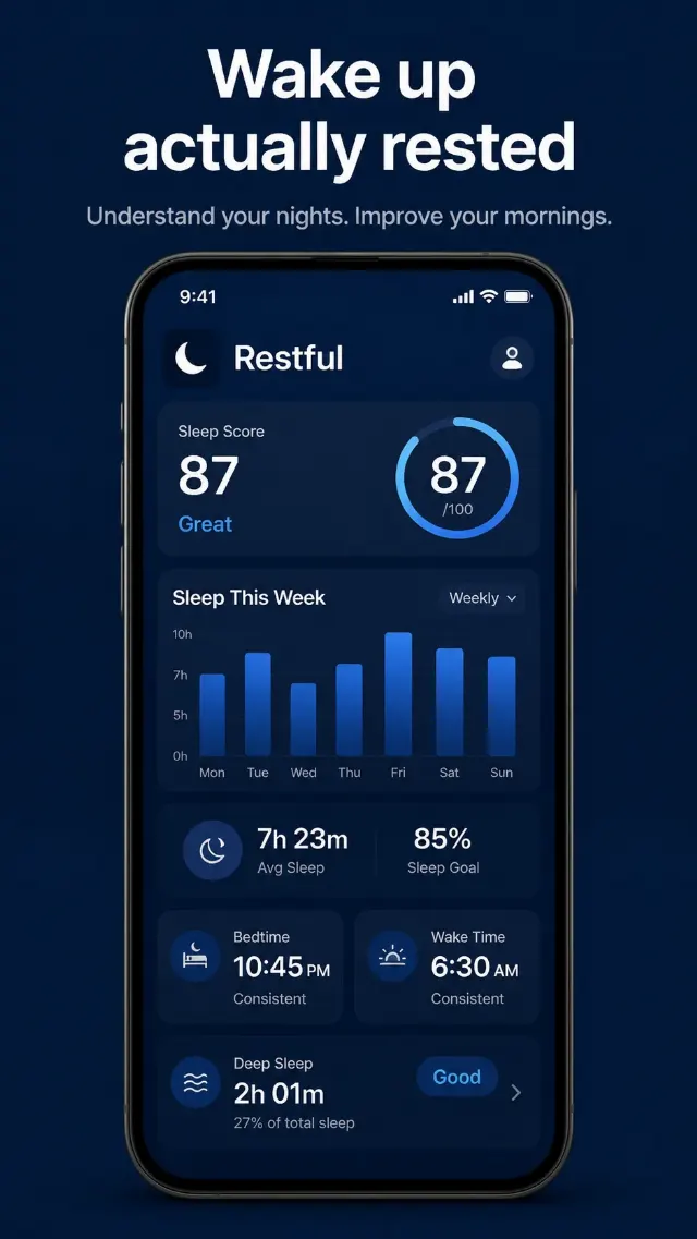 Sleep Tracker App Store Screenshot