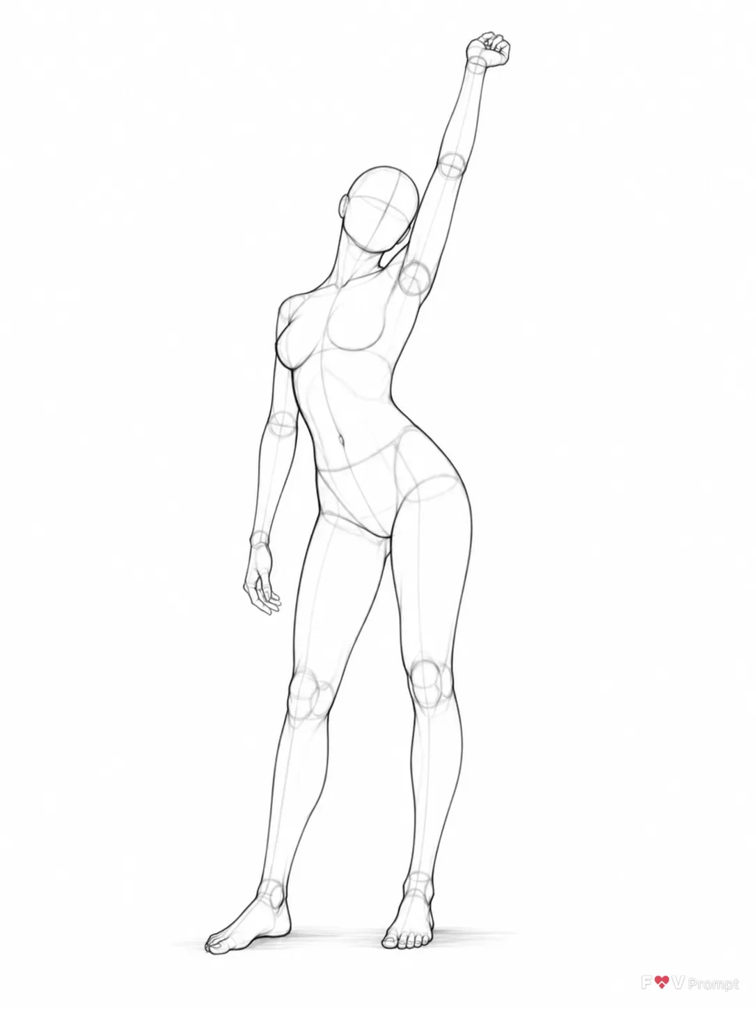 Sleepy Yawning Female Pose Reference