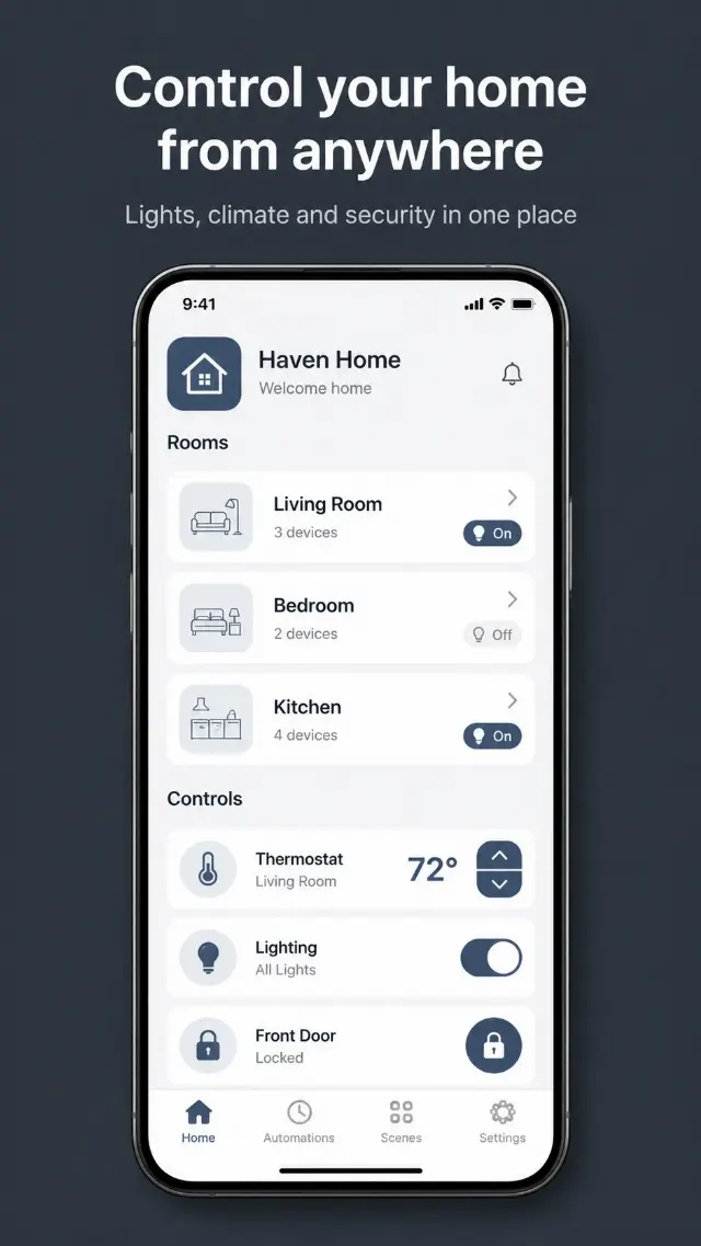 Smart Home App Store Screenshot