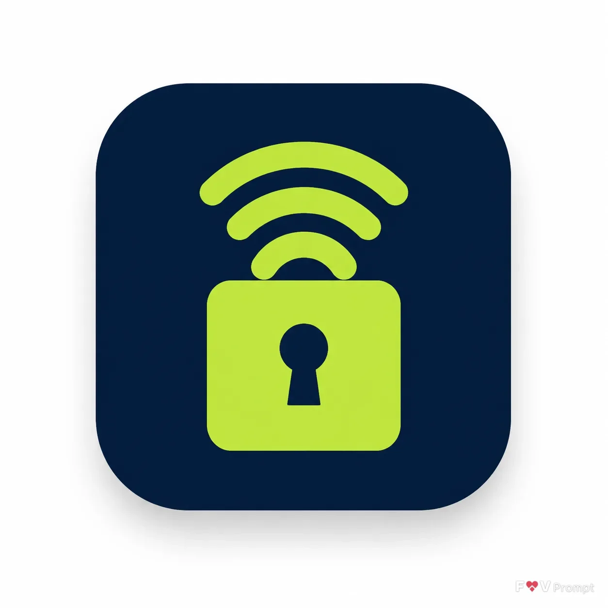 Smart Lock Wi-Fi Arc App Icon Design