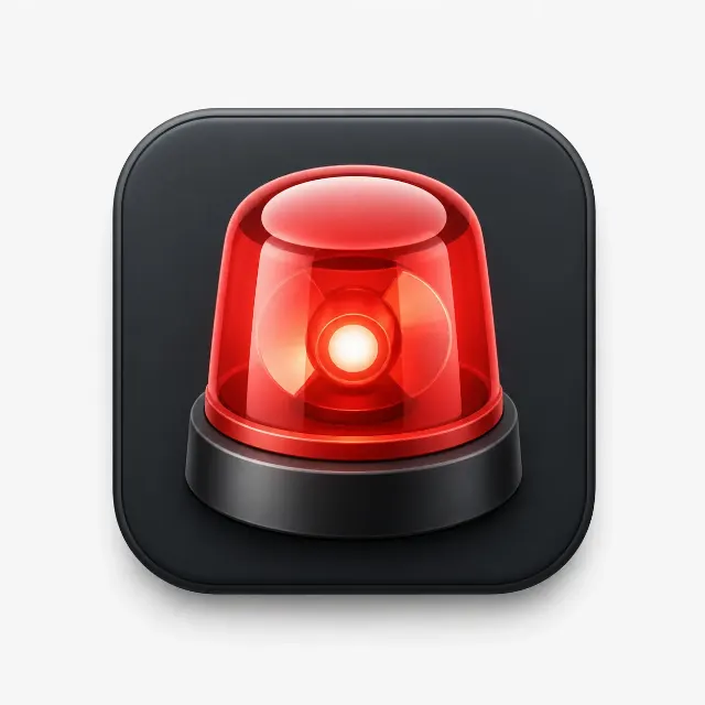 Soft 3D Emergency SOS App Icon