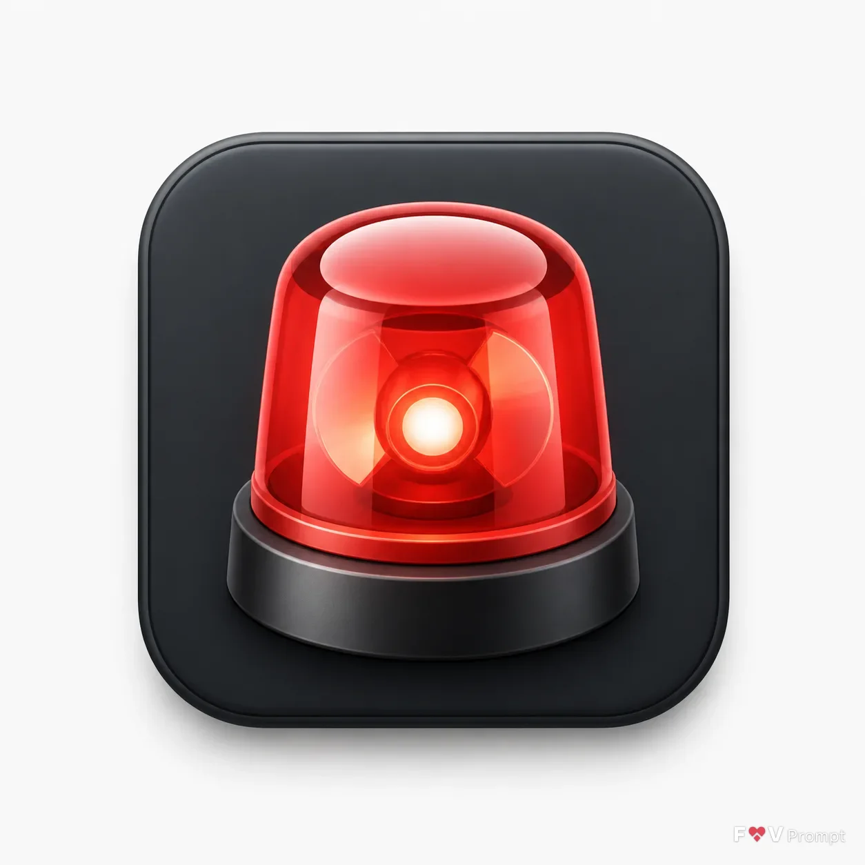 Soft 3D Emergency SOS App Icon
