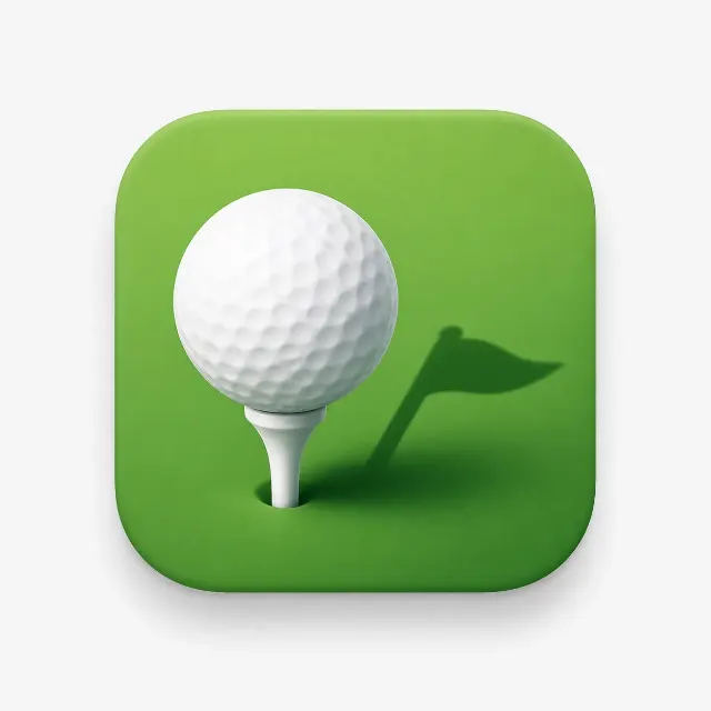 Soft 3D Golf Scoring App Icon