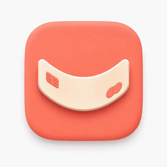 Soft 3D Neobank Credit Card Icon