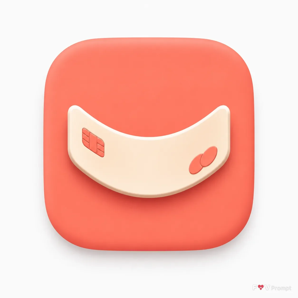 Soft 3D Neobank Credit Card Icon