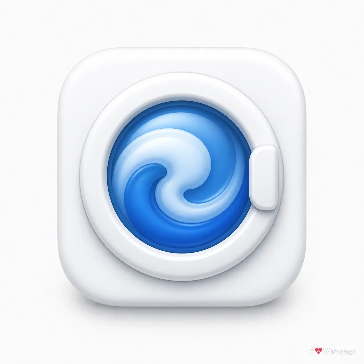 Soft 3D Washing Machine Laundry App Icon