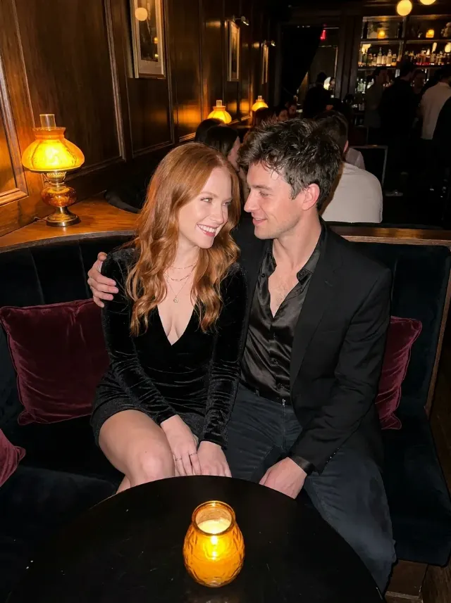 Speakeasy Velvet Couple Portrait