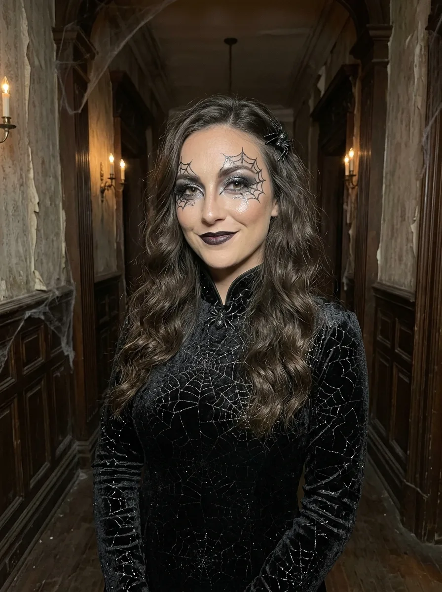 Spider Queen Halloween Costume Portrait