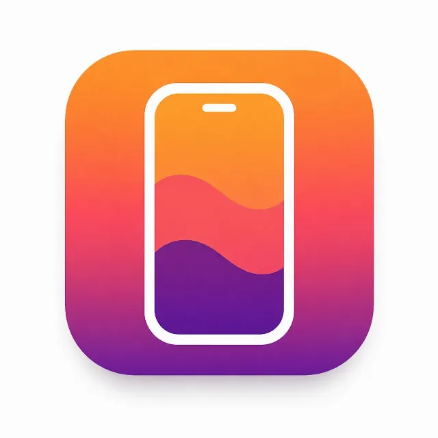 Sunset Waves Wallpaper App Icon