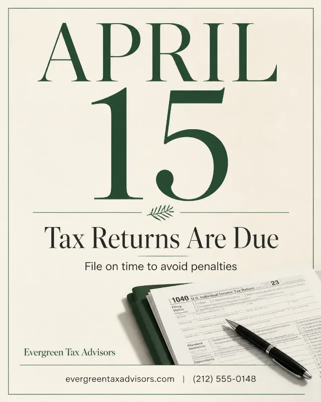 Tax Deadline Reminder Instagram Post