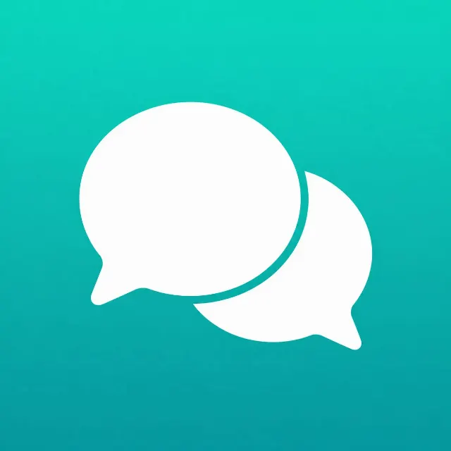 Teal Gradient Translator App Icon