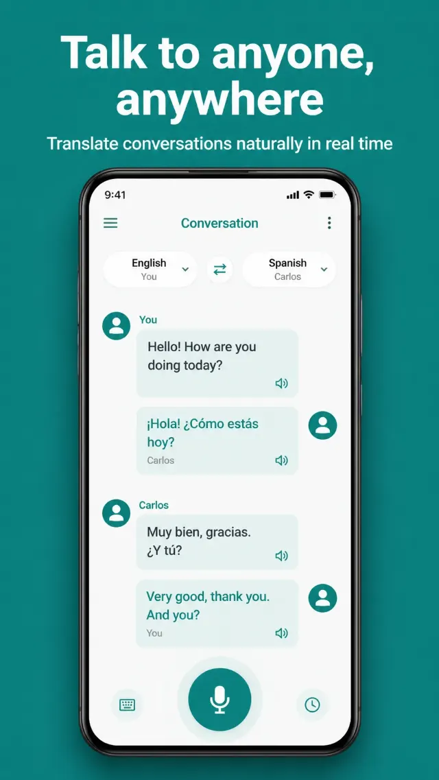 Teal Translator App Store Screenshot