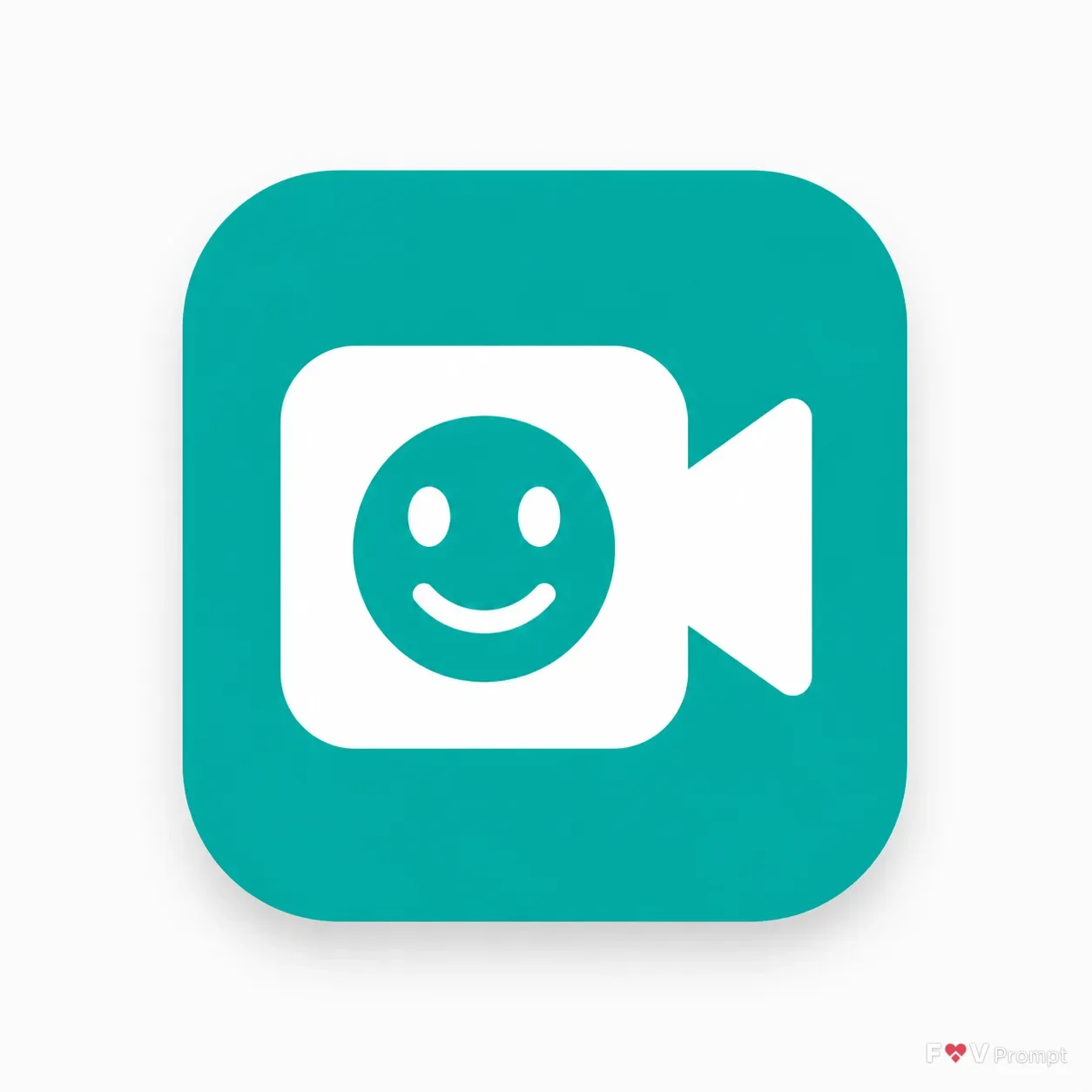 Teal Video Call Camera App Icon