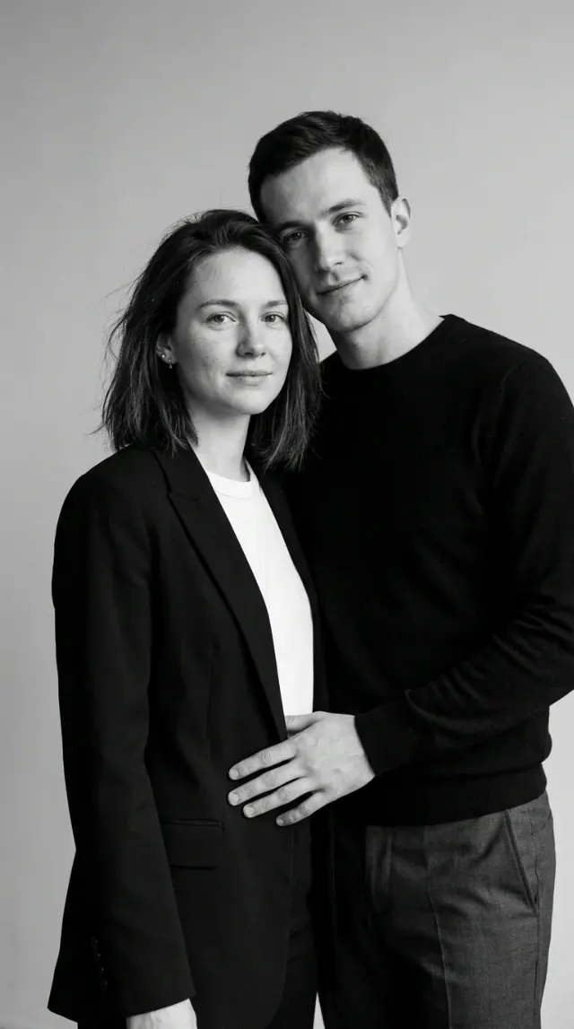 Timeless Black And White Couple Portrait