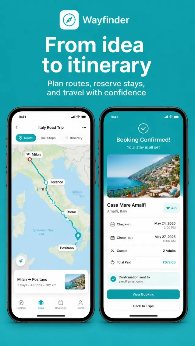 Travel App Map And Booking Store Screenshot
